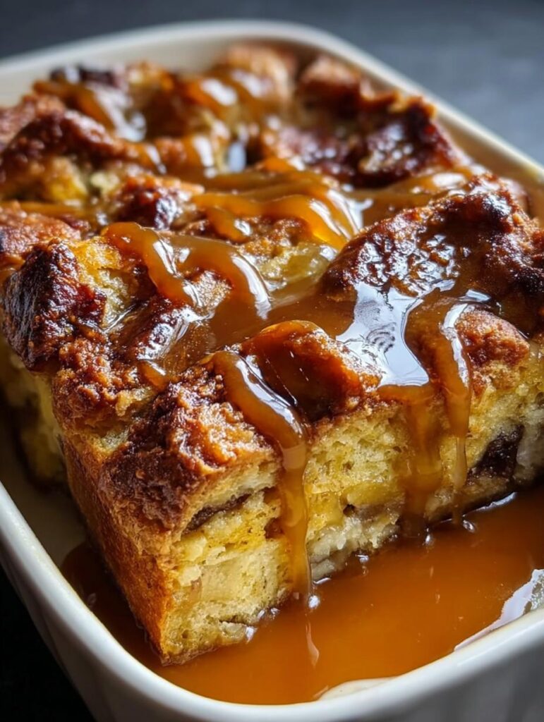 Bread Pudding Caramel Whiskey