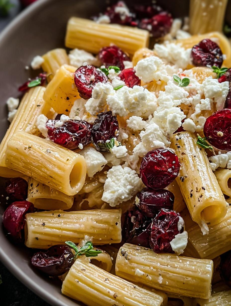 Bright Feta Cranberry Rigatoni