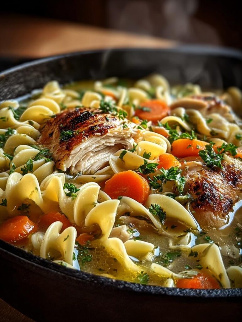 Cast Iron Chicken Noodle