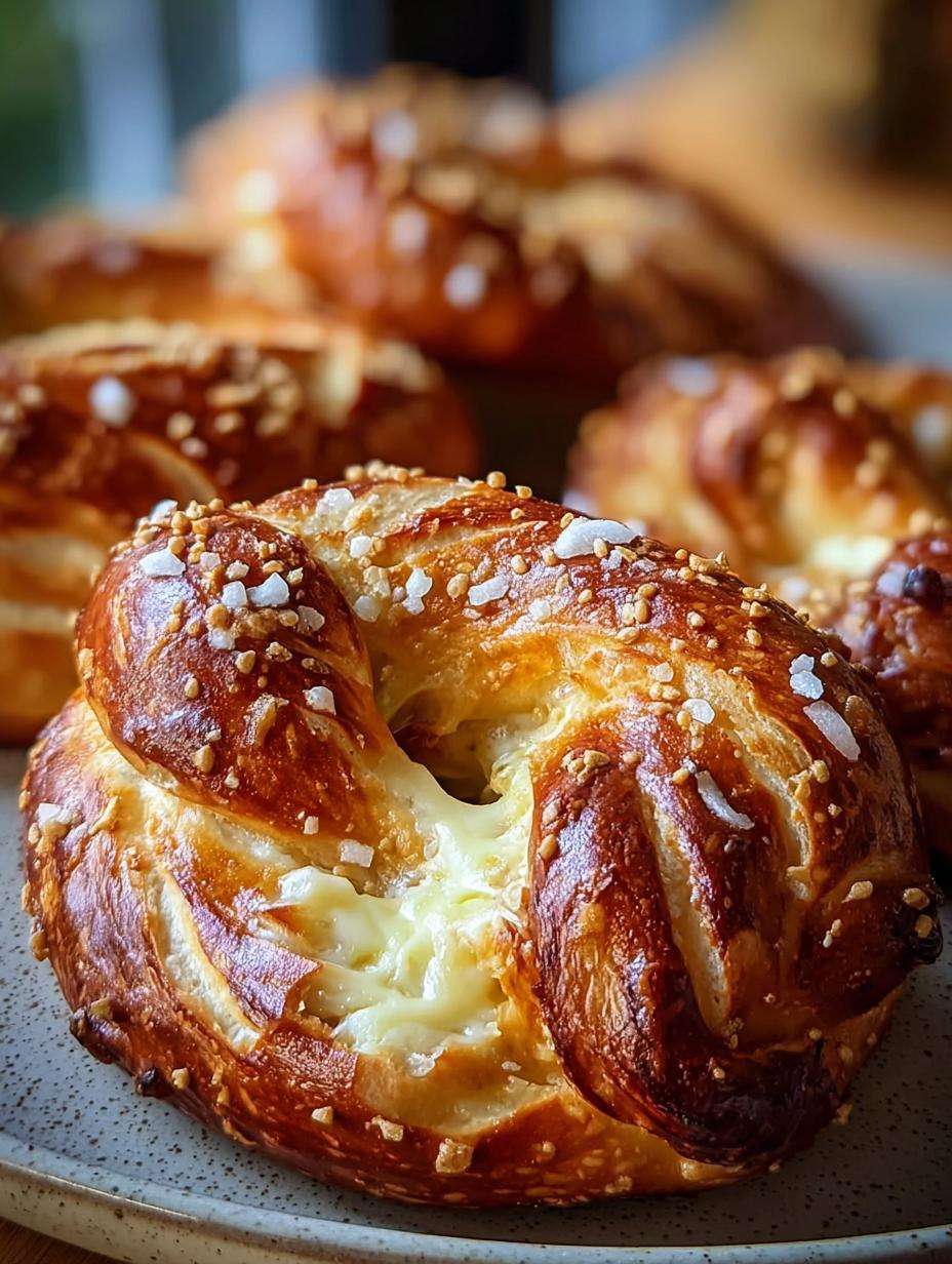 2-Minute Cheese Stuffed Pretzels - Cheese Stuffed Pretzels - main visual representation