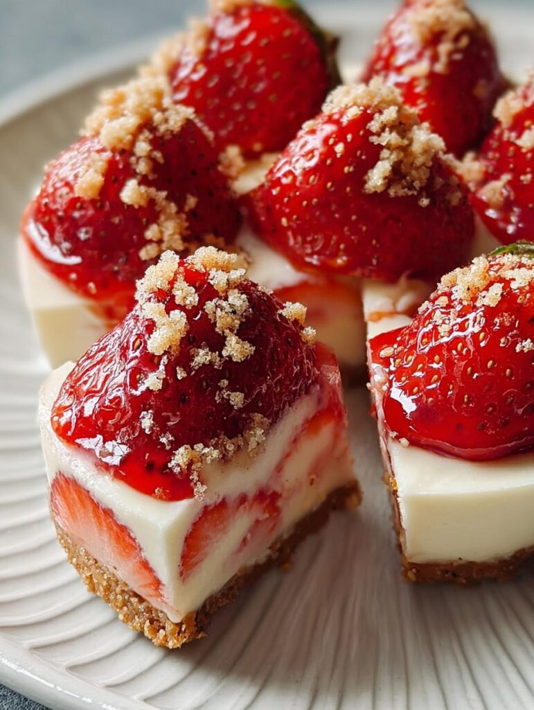 Cheesecake Deviled Strawberries Sweet