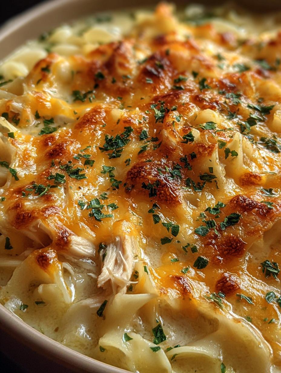 Cheesy Chicken Noodle Soup: Amazing Comfort Food - Cheesy Chicken Noodle Soup - additional detail