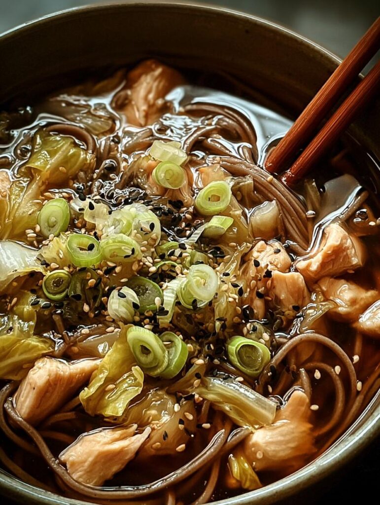 Chicken Cabbage Soba Noodle