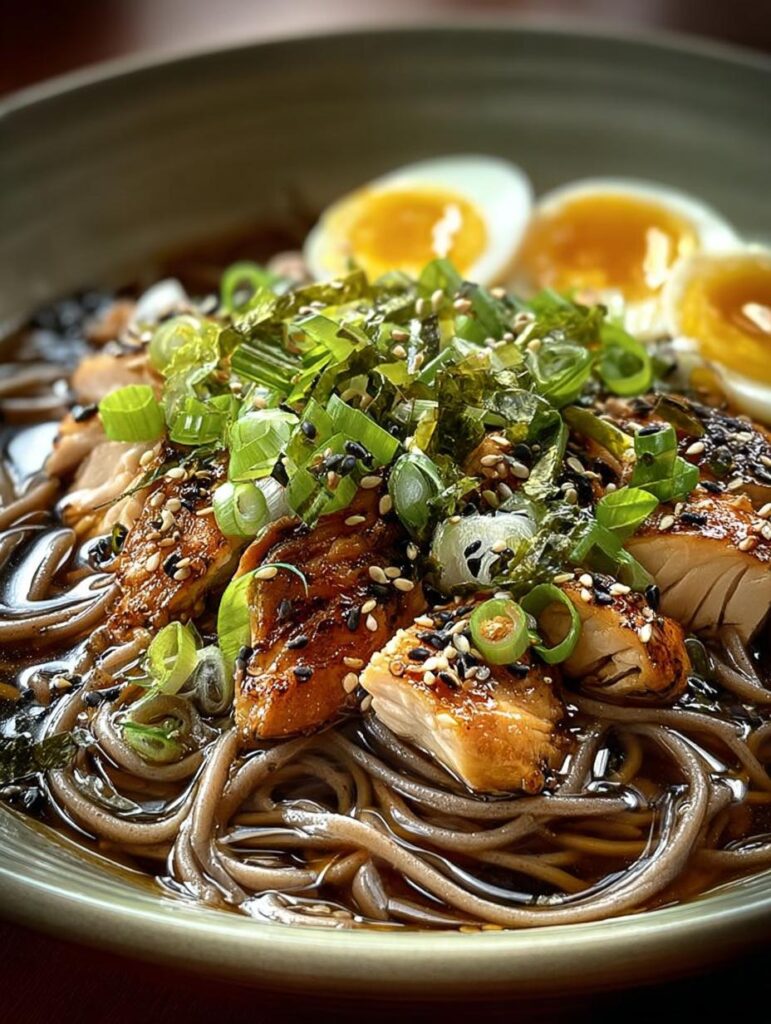 Chicken Cabbage Soba Noodle