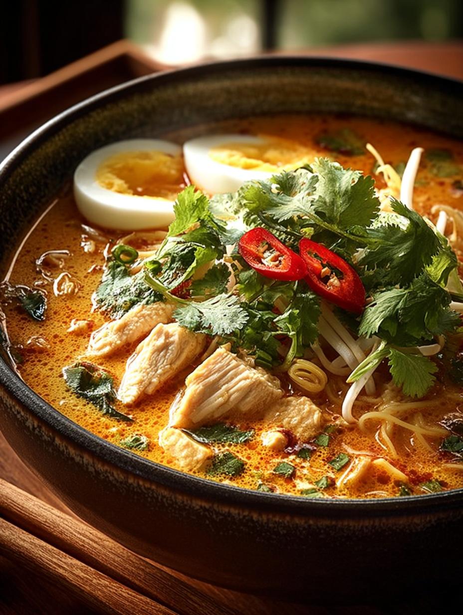 Chicken Laksa Noodle Soup