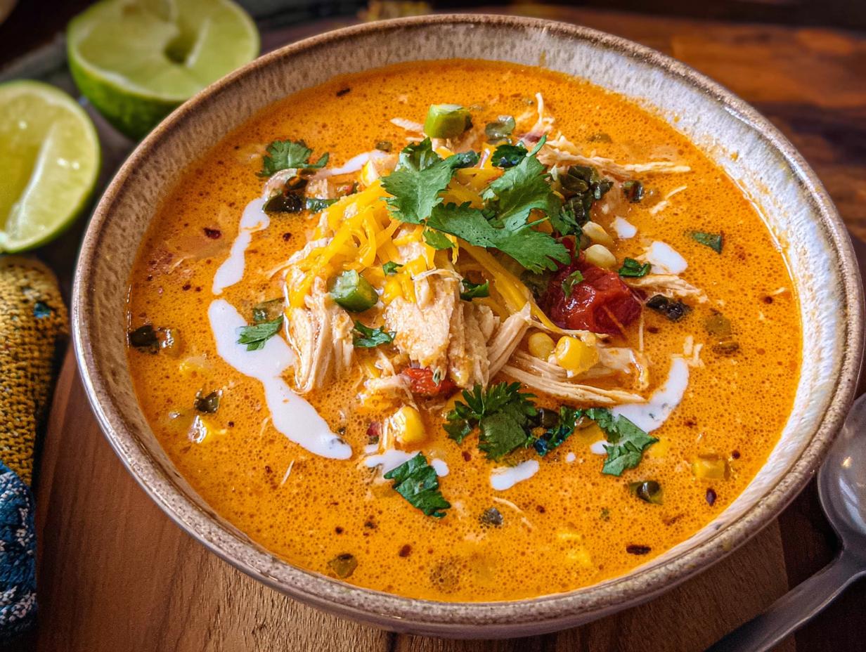 Creamy Chicken Enchilada Soup