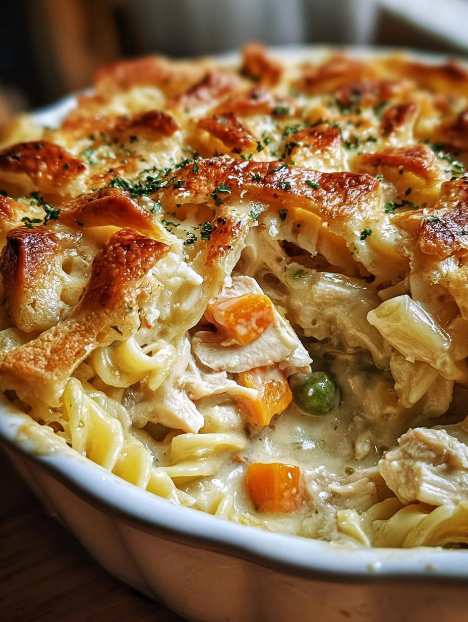 Creamy Chicken Pot Pie Pasta: Quick & Cozy Meal - Creamy Chicken Pot Pie - additional detail