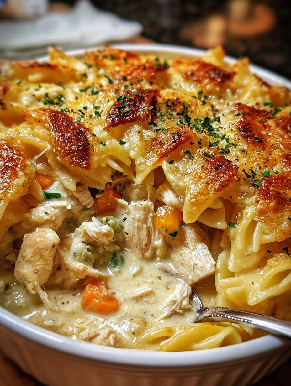 Creamy Chicken Pot Pie Pasta: Quick & Cozy Meal - Creamy Chicken Pot Pie - additional detail
