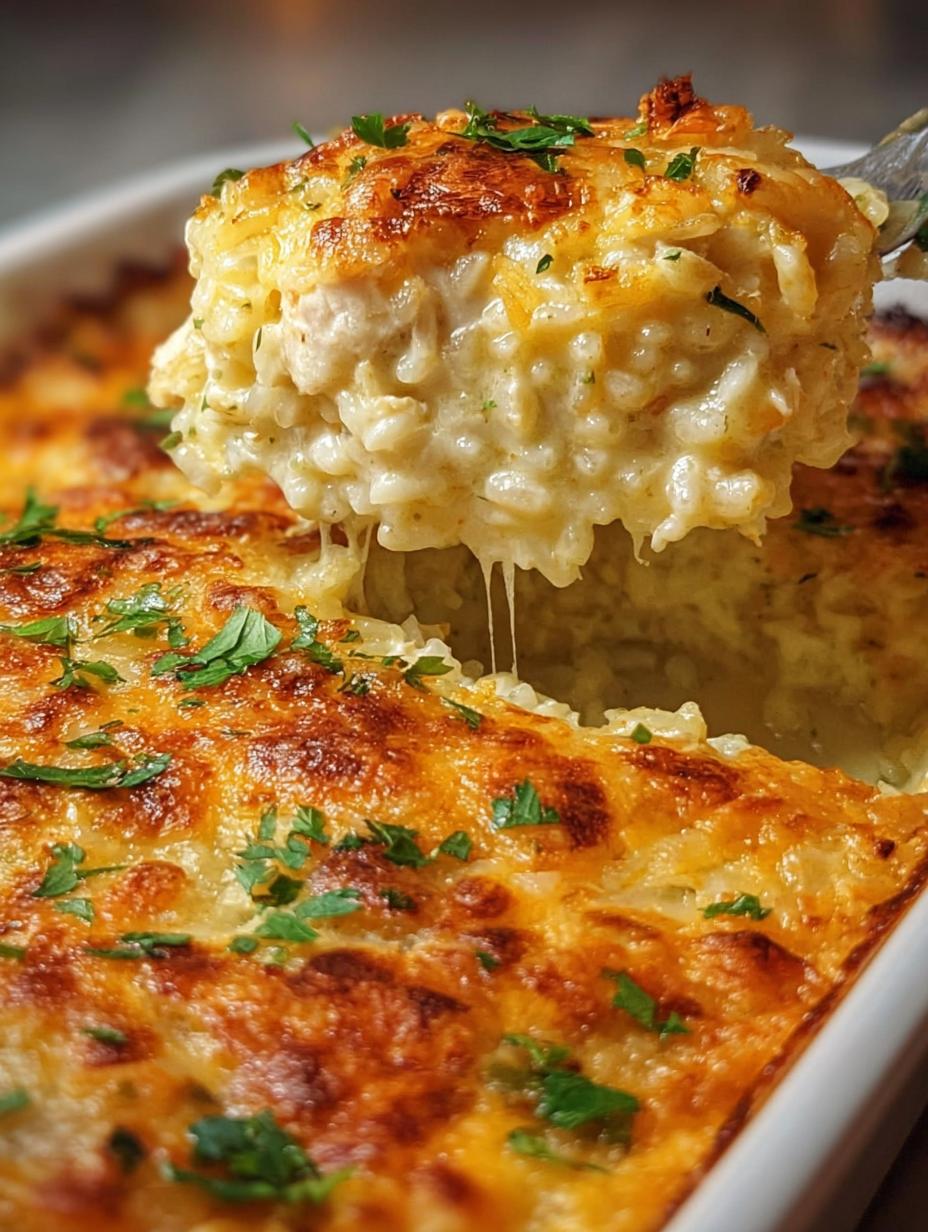Amazing Creamy Chicken Rice Casserole: 30-Minute Meal - Creamy Chicken Rice Casserole - main visual representation