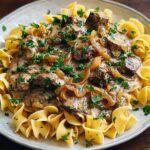 Creamy Russian Style Stroganoff