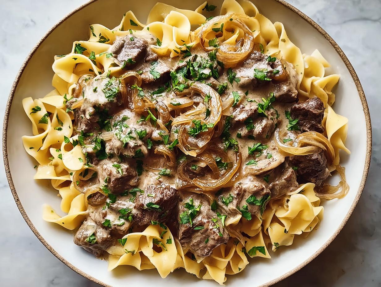 Creamy Russian Style Stroganoff: Flavorful 1-Hour Recipe - Creamy Russian Style Stroganoff - additional detail