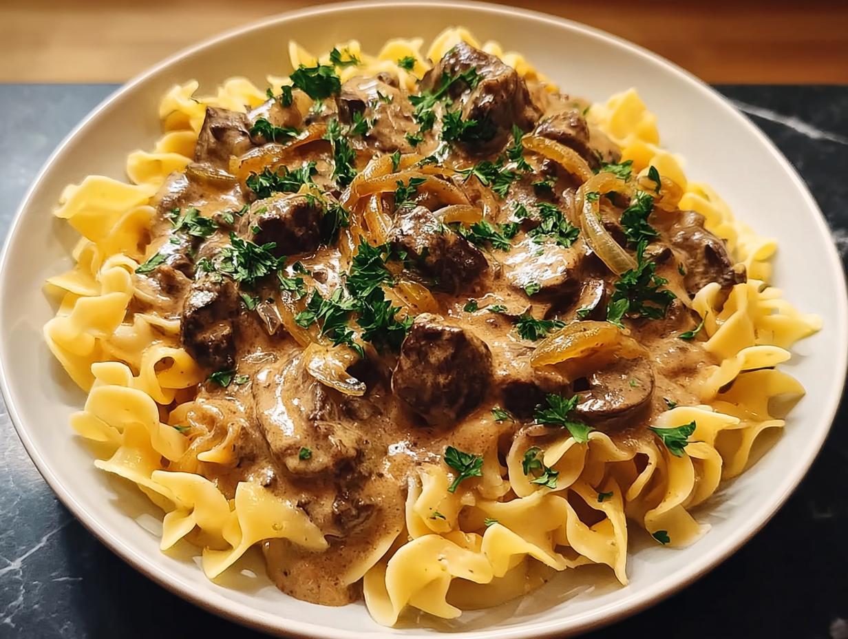 Creamy Russian Style Stroganoff: Flavorful 1-Hour Recipe - Creamy Russian Style Stroganoff - additional detail