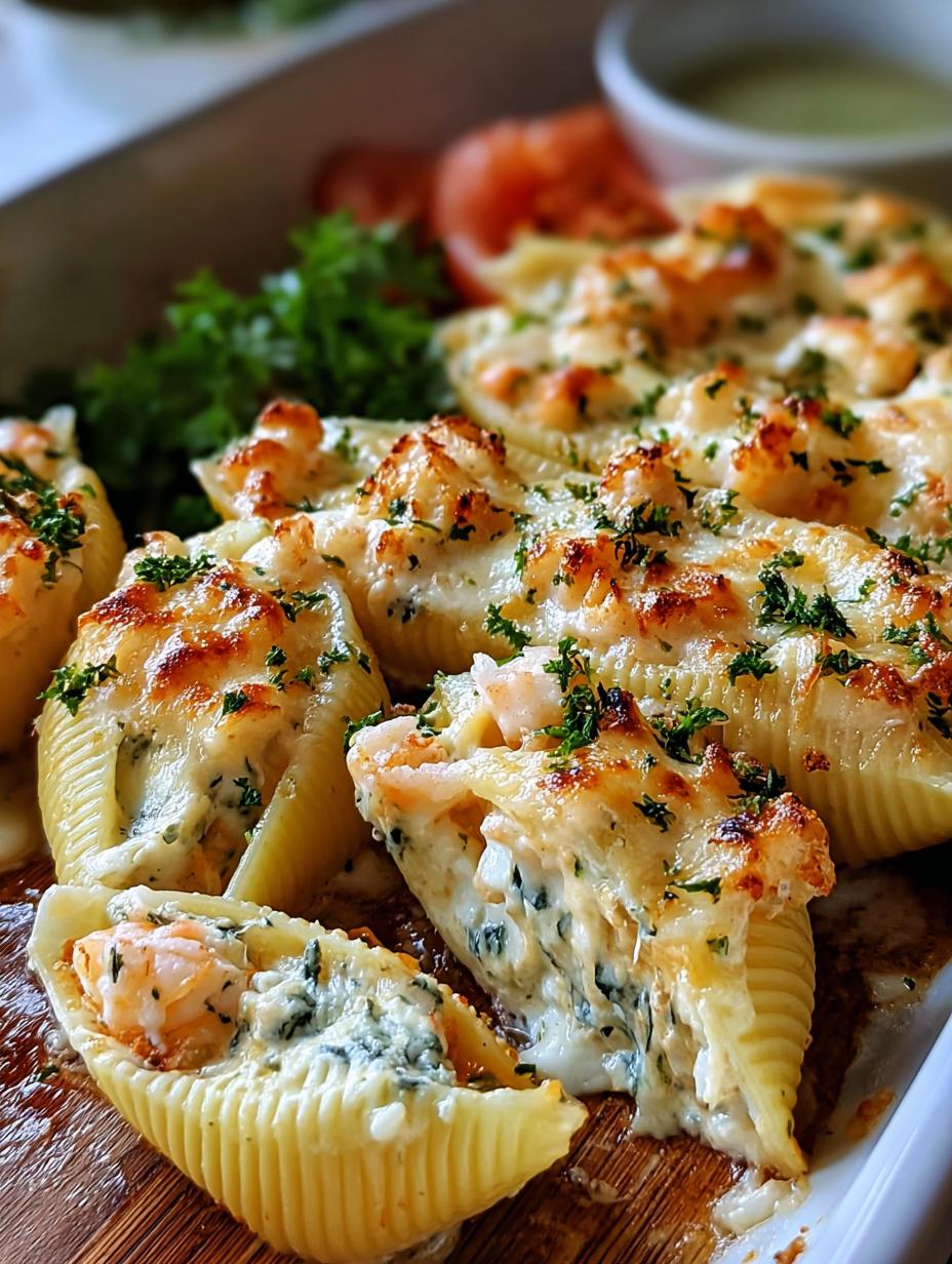 Creamy Seafood Stuffed Shells: 25 Min Dinner 6 Creamy Seafood Stuffed Shells: 25 Min Dinner - Creamy Seafood Stuffed Shells - additional detail