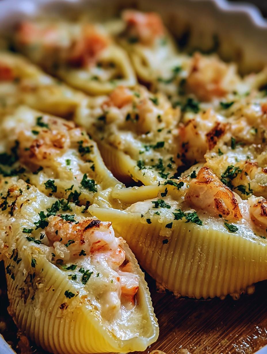 Creamy Seafood Stuffed Shells