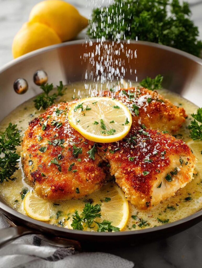 Crispy Parmesan Lemon Chicken