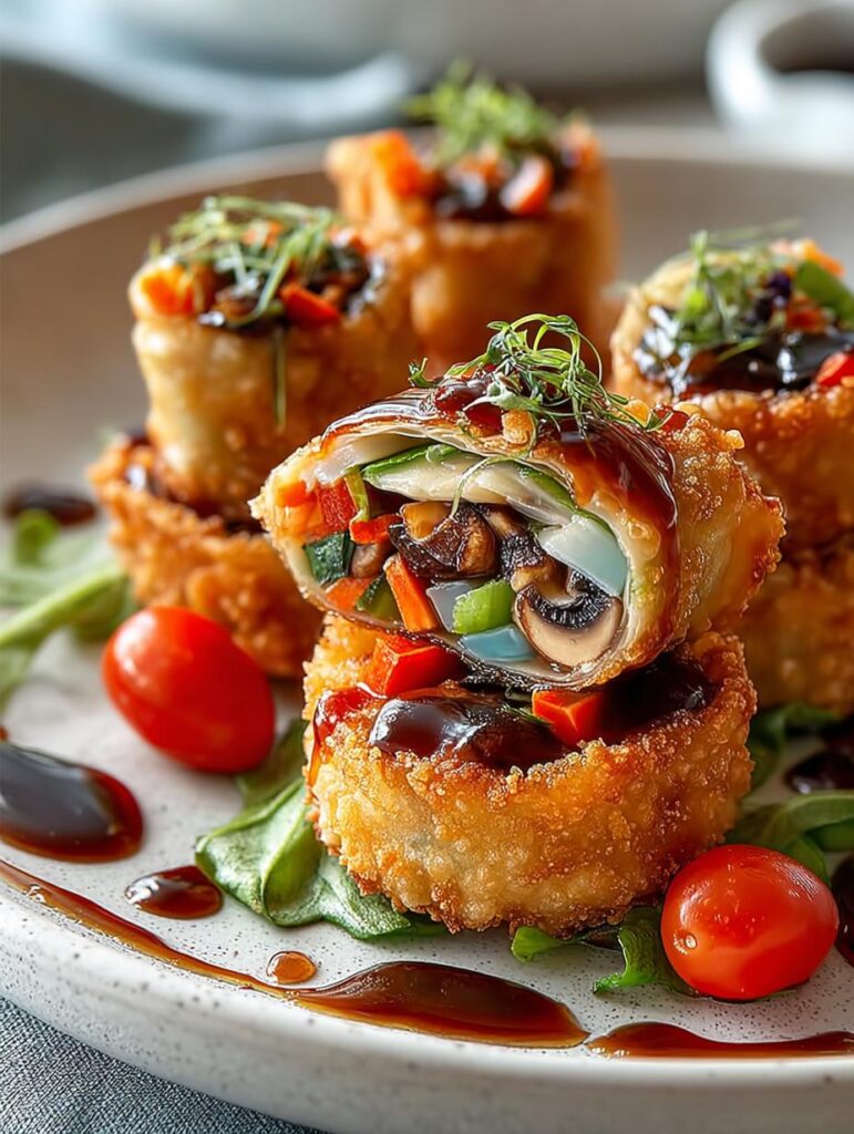 Crispy Vegetable Mushroom Spring