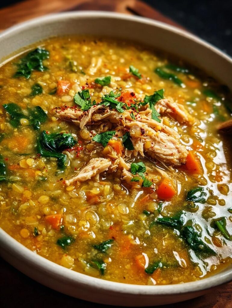 Curried Chicken Lentil Rice