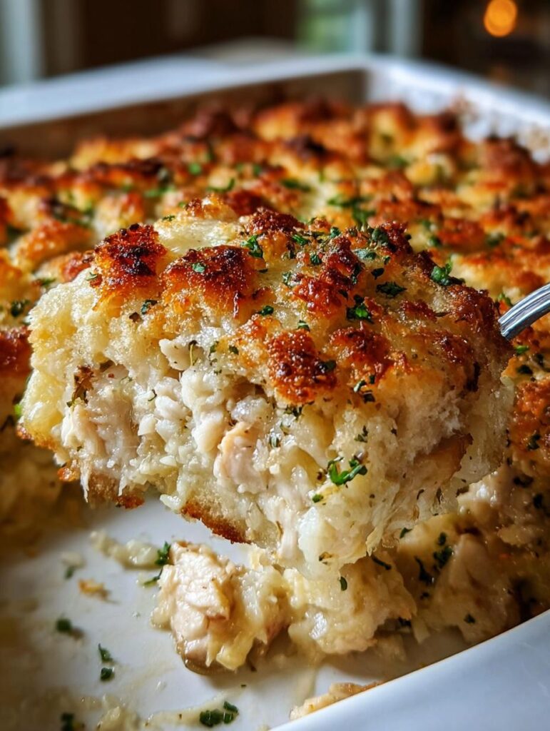 Dollys Chicken Stuffing Casserole