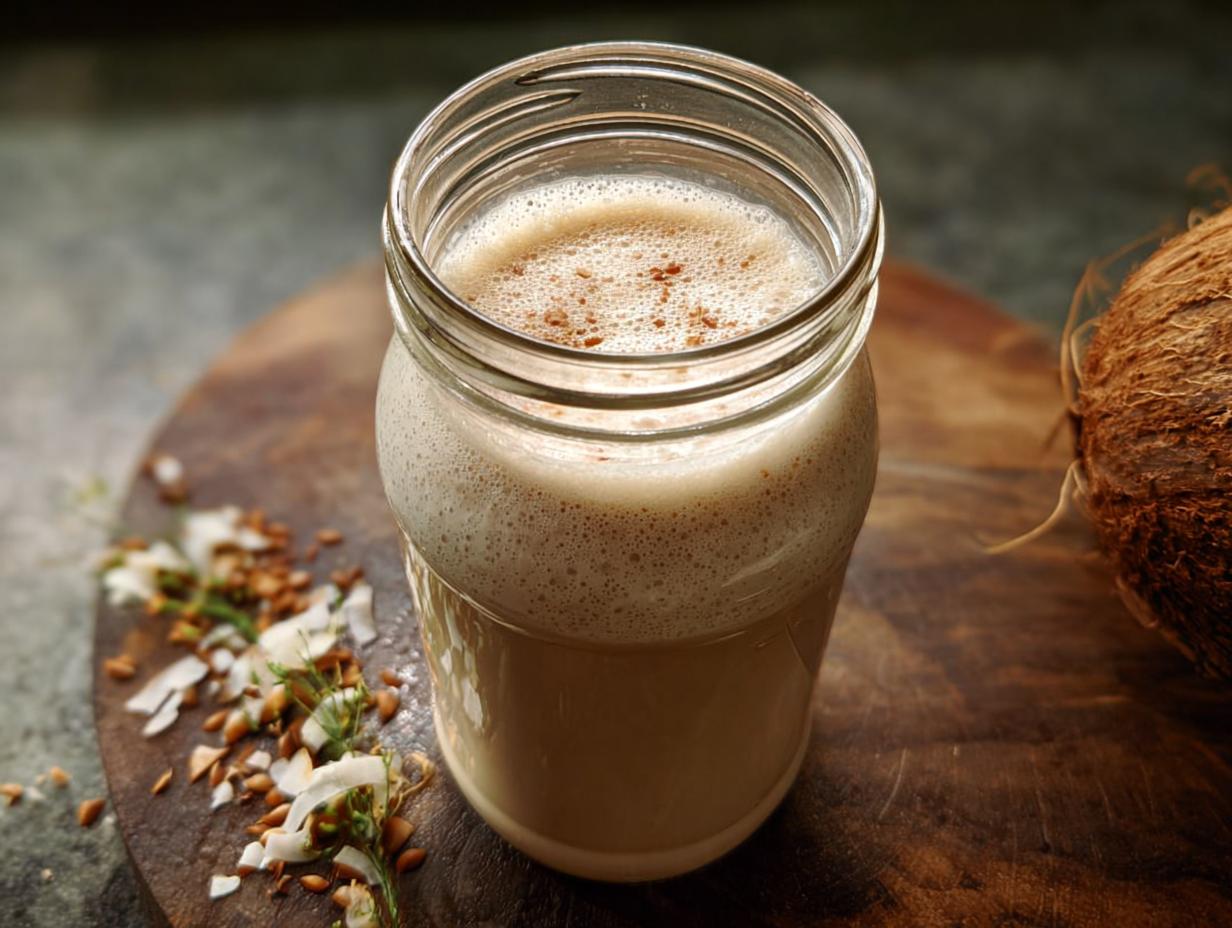 Fermented Vegan Kefir Coconut: Deliciously Easy Recipe - Fermented Vegan Kefir Coconut - additional detail
