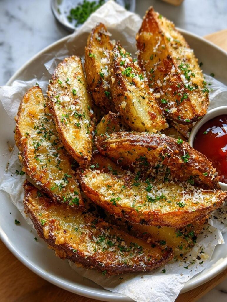 Garlic Parmesan Baked Potato