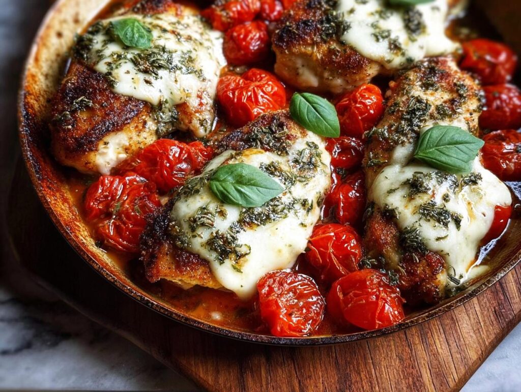 Garlic Tomato Chicken Mozzarella