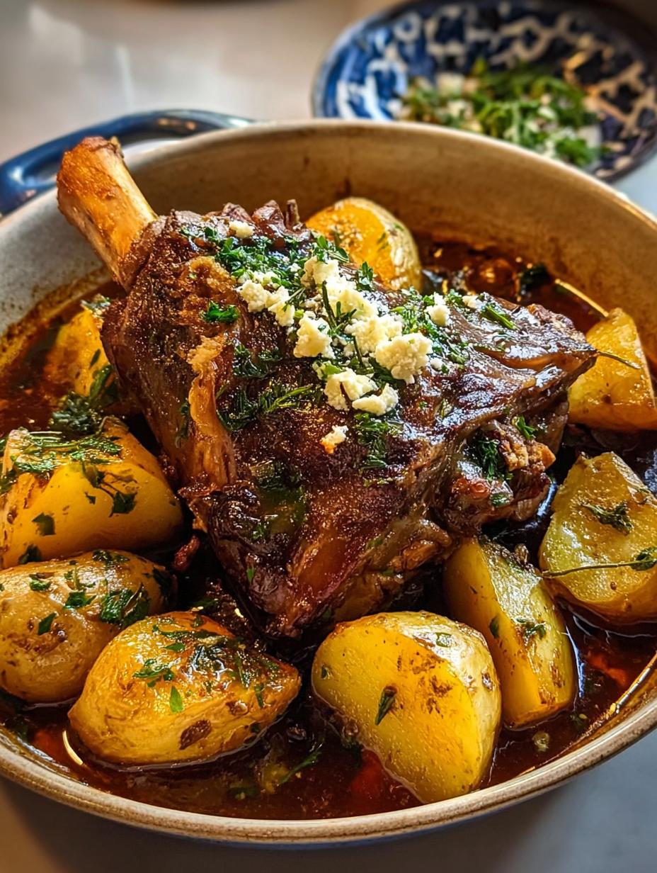 Greek Style Lamb Shanks