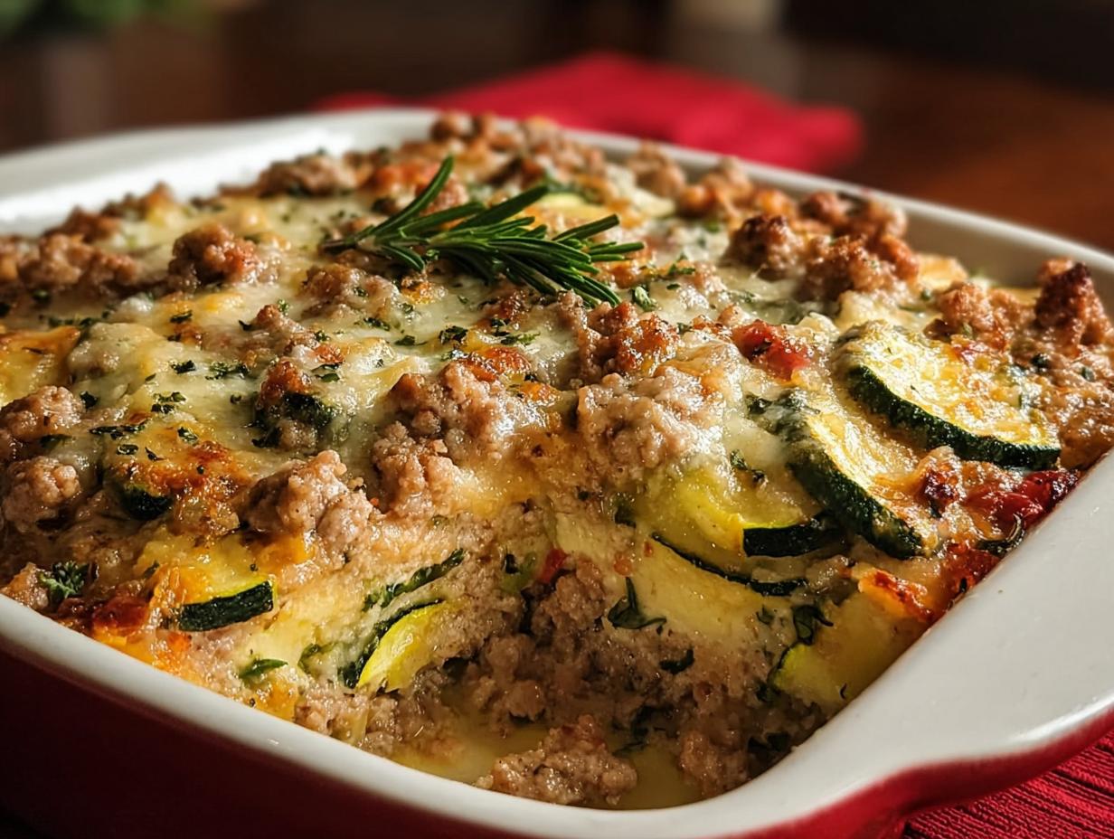 Amazing Ground Turkey Zucchini Casserole - Ground Turkey Zucchini Casserole - additional detail