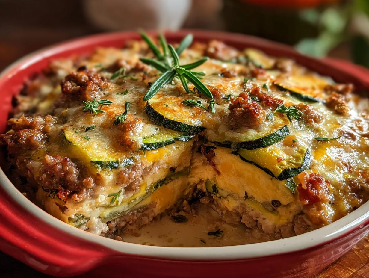 Amazing Ground Turkey Zucchini Casserole - Ground Turkey Zucchini Casserole - additional detail