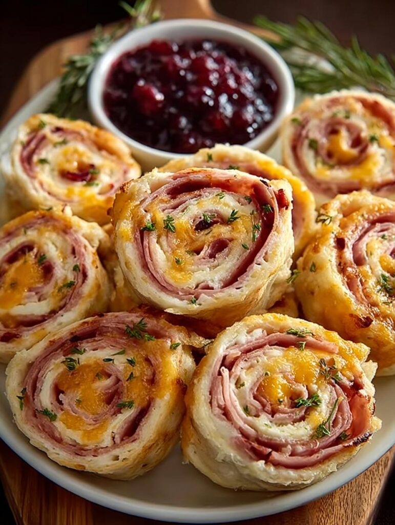 Ham Cheese Pinwheels with