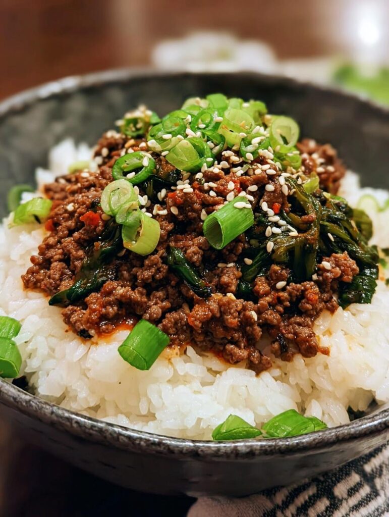 Korean Ground Beef Bowl