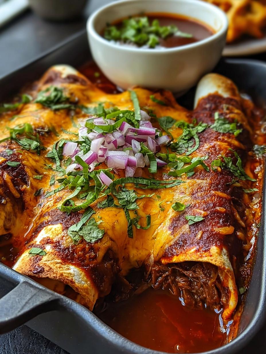 Mouthwatering Birria Enchiladas Beef: 3-Hour Flavor - Mouthwatering Birria Enchiladas Beef - main visual representation
