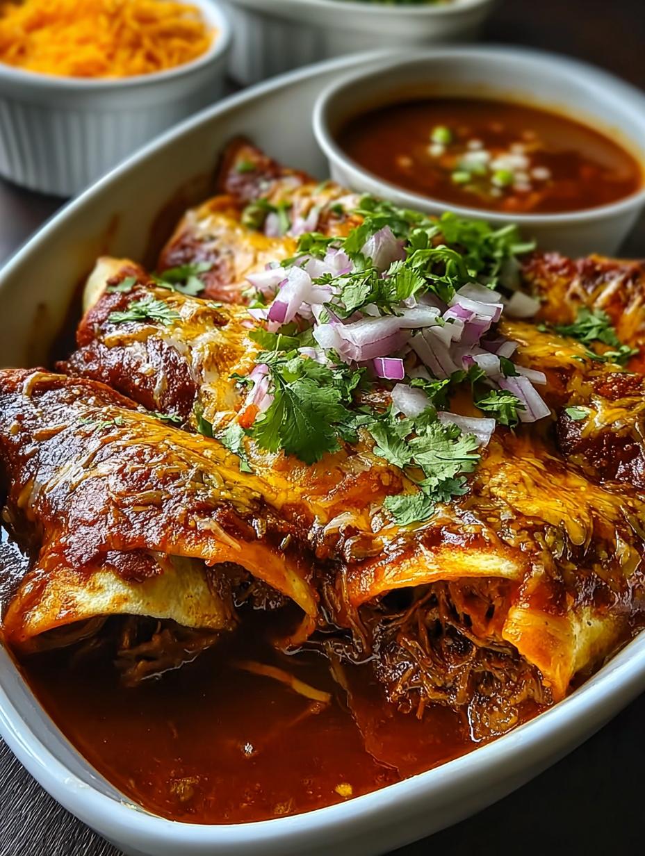 Mouthwatering Birria Enchiladas Beef