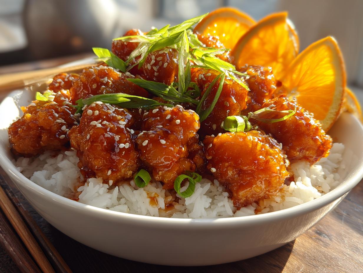 Amazing Orange Chicken: 2 Secrets for Perfect Crisp - Orange Chicken - additional detail