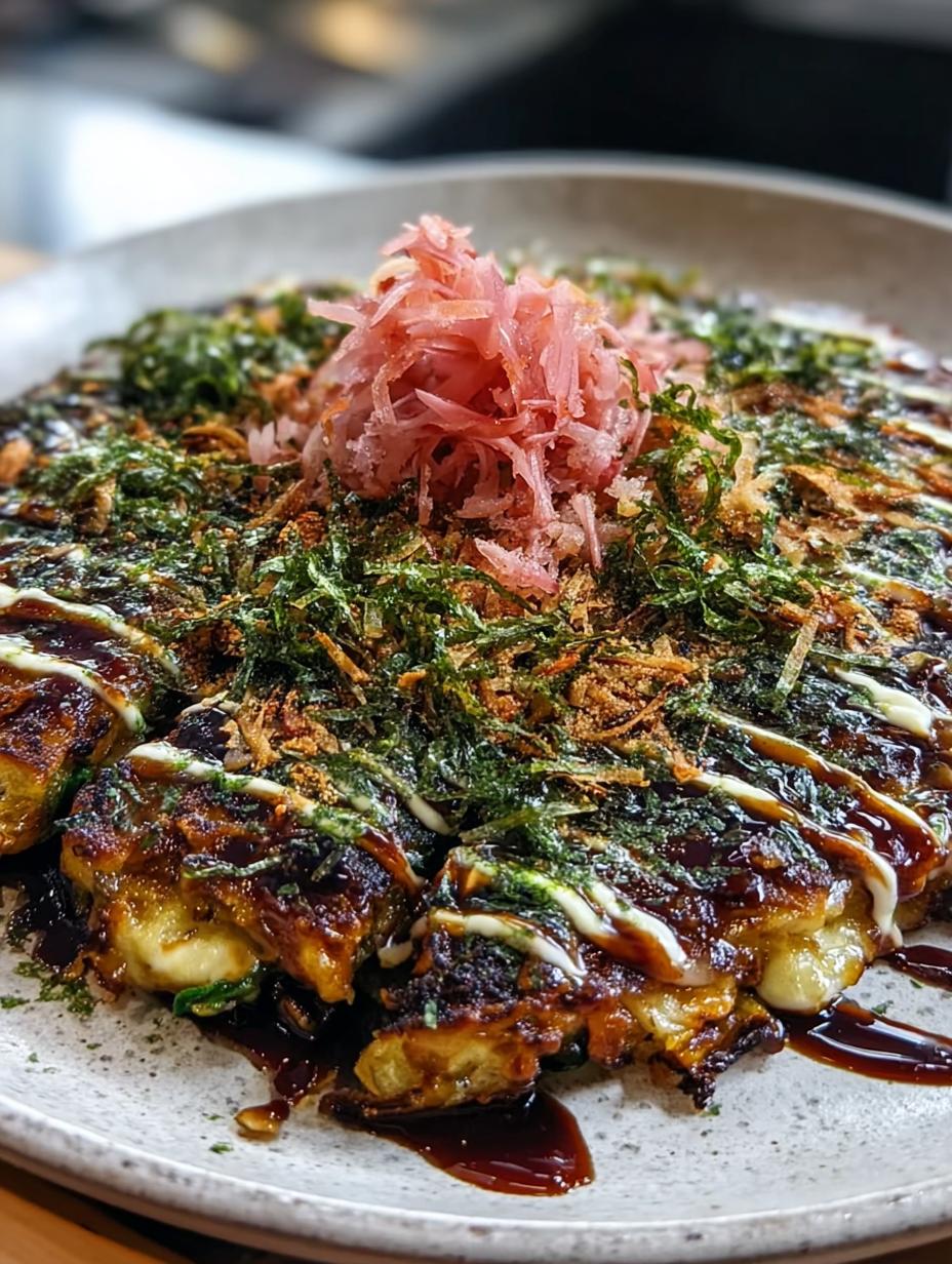 Osaka Style Vegan Okonomiyaki: 1 Amazing Recipe 6 Osaka Style Vegan Okonomiyaki: 1 Amazing Recipe - Osaka Style Vegan Okonomiyaki - additional detail