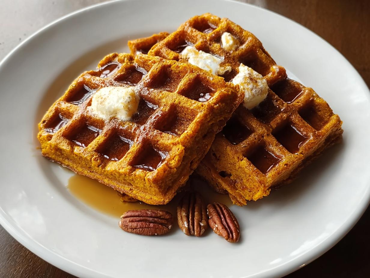 Pumpkin Spice Vegan Waffles: Amazingly Easy Recipe - Pumpkin Spice Vegan Waffles - main visual representation