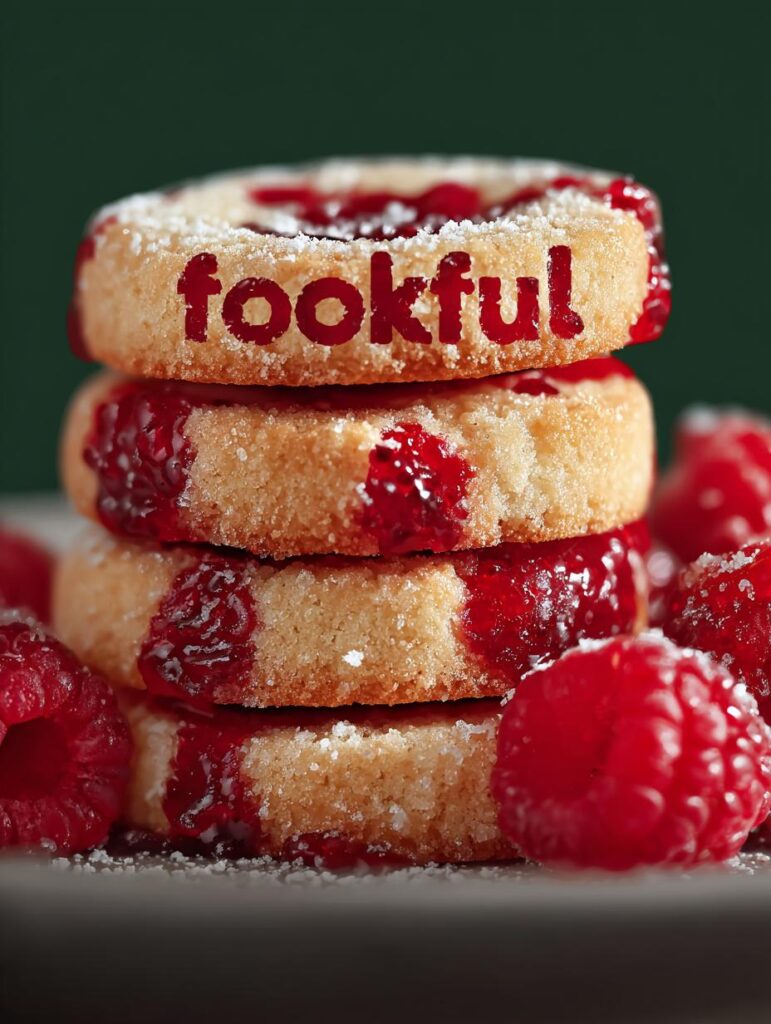 Rasberry Swirt Shortbread Cookies