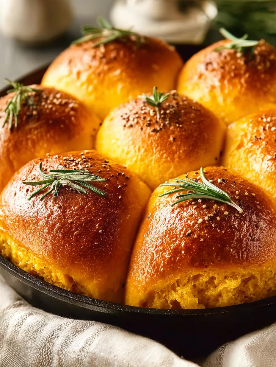 Mouthwatering Rosemary Pumpkin Dinner Rolls You’ll Love - Rosemary Pumpkin Dinner Rolls - main visual representation