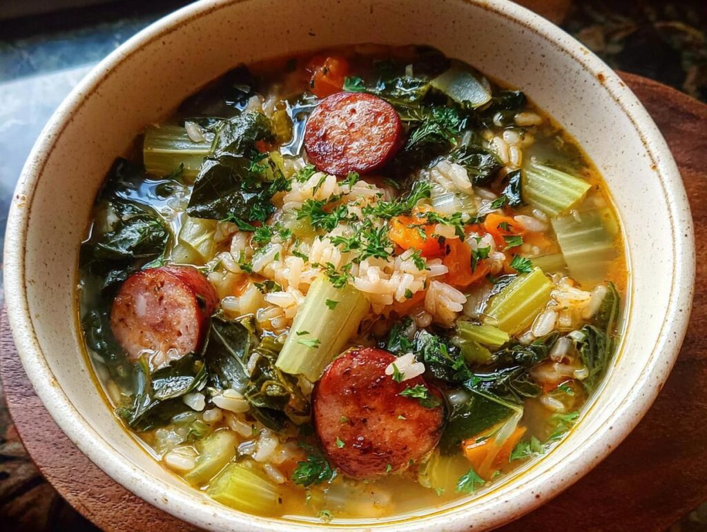 Rustic Turnip Green Soup