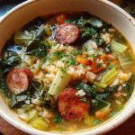 Rustic Turnip Green Soup
