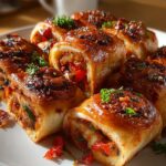 Savory Vegan Pizza Rolls