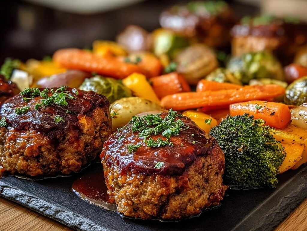 Sheet Pan Mini Meatloaf