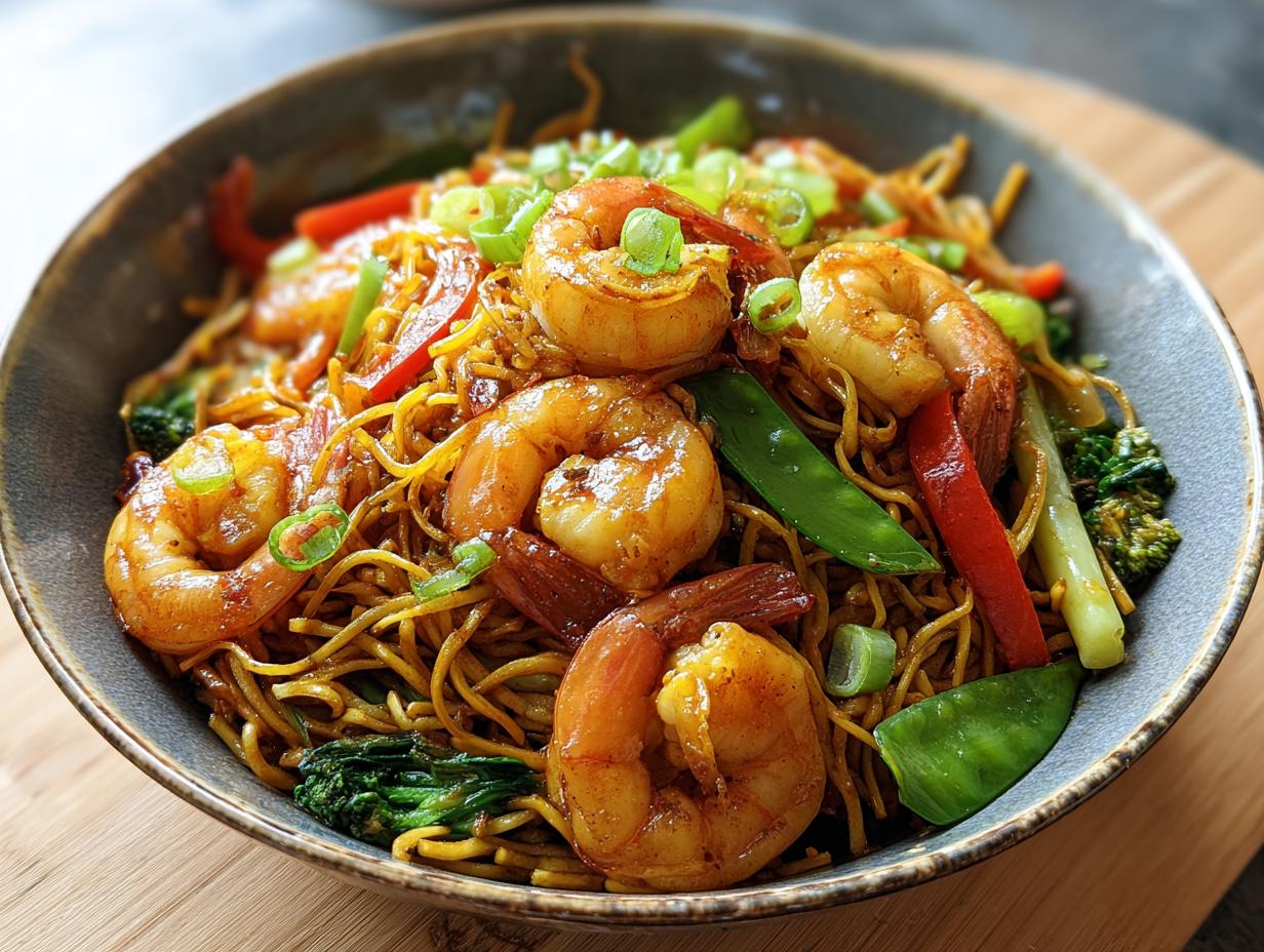 Shrimp Chow Mein Chinese: 20 Min Flavor Blast - Shrimp Chow Mein Chinese - additional detail