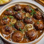 Smothered Meatballs Rich Onion