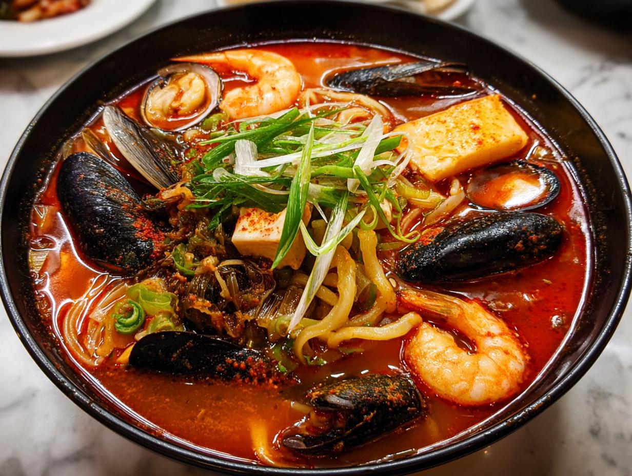 Spicy Korean Jjamppong Mixed Burst of Flavor - Spicy Korean Jjamppong Mixed - main visual representation