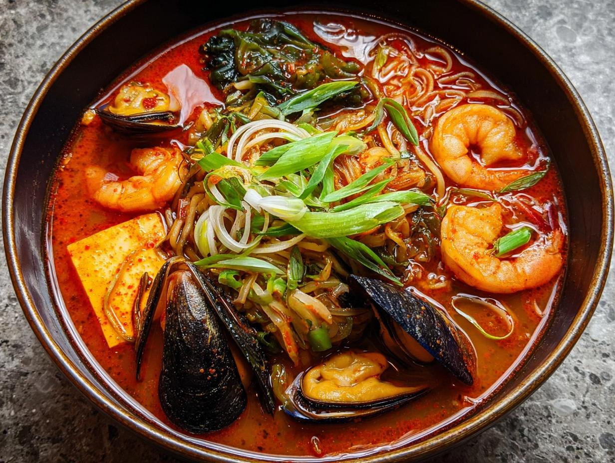 Spicy Korean Jjamppong Mixed