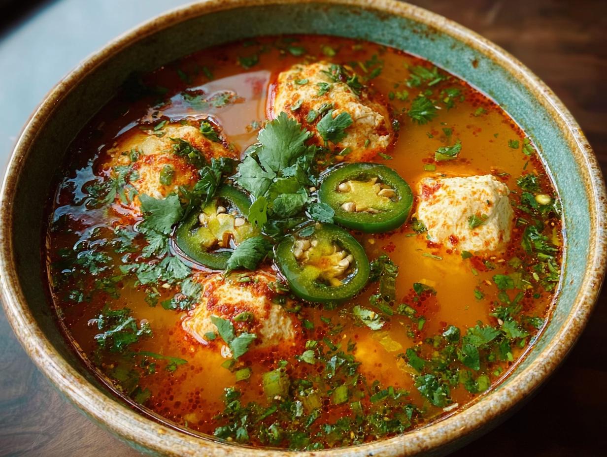 Spicy Matzo Ball Soup