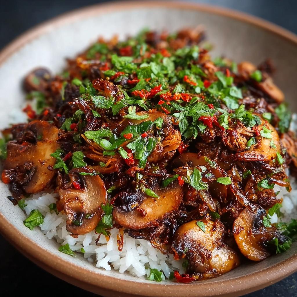 Spicy Vegan Jerk Mushrooms