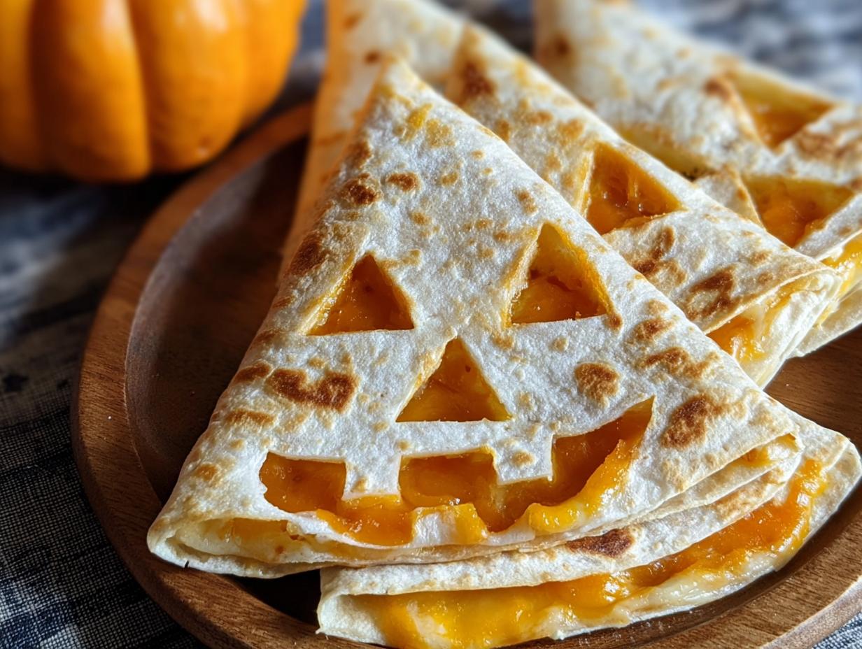 Spooky Jack Lantern Quesadillas: 10 Amazing Halloween Bites - Spooky Jack Lantern Quesadillas - main visual representation