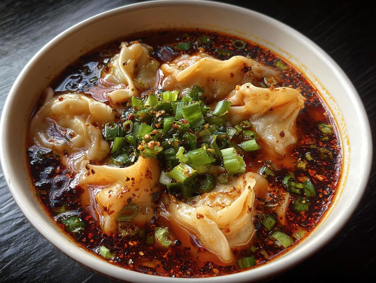 Szechuan Style Spicy Dumpling: Bold Flavor - Szechuan Style Spicy Dumpling - additional detail