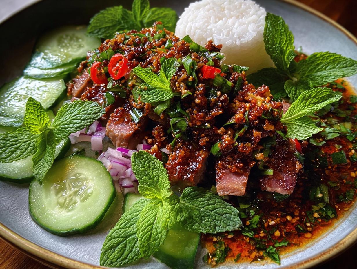 Thai Duck Larb Tamarind: 1 Savory Bangkok Dish - Thai Duck Larb Tamarind - additional detail